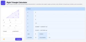 Right Triangle Calculator