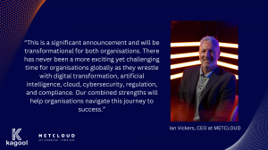 This image provides a quote by Ian Vickers on the partnership with Kagool.