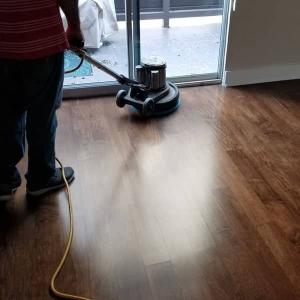 Wood floor cleaning services remove built-up dirt and grime, leaving floors shiny and like-new