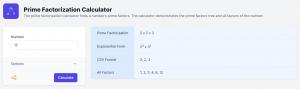 Prime Factorization Calculator