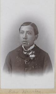 School portrait of Edward Hensley, c. 1897,