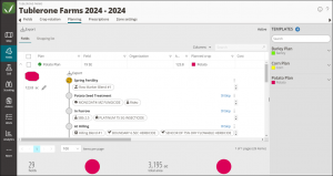 Screenshot showing how to edit recommendations and assign tasks from within the planning module.