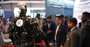 Kody Technolab Limited showcasing the most advanced Humanoid Robot at Vibrant Gujarat 2024
