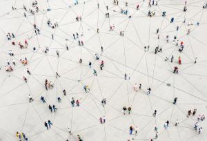 Image representing a global network of travelers