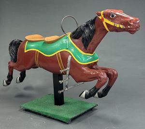 Steeplechase carousel horse