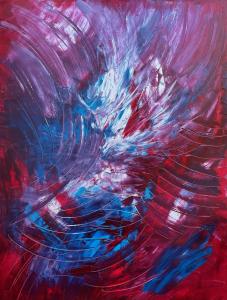 Life in the Fast Lane  Kimberly Dawnly40 X 30 inches Oil on Canvas 2023