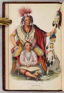 Lot 769 is History of the Indian Tribes of North America by McKenney & Hall (1854), the second octavo edition of a work on the Native Americans. Estimate: $9,500 - $12,000.