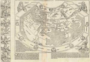 Lot 42 is Secunda Etas Mundi by Hartmann Schedel (1493), the last world map to appear before the dissemination of Columbus's discoveries in the New World. Estimate: $12,000 - $14,000.