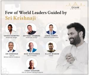 The world's greatest minds who've been guided by Sri Krishnaji