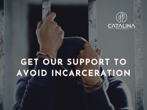 A picture of a man behind bars illustrates Court ordered rehab clients enjoy support and improved outcomes at Catalina Behavioral Health