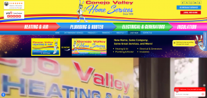 Screen Shot of Conejo Valley Home Services Homepage