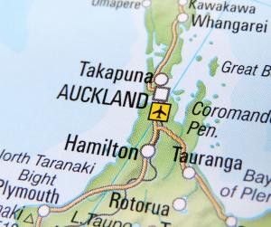 Auckland Airport on the map