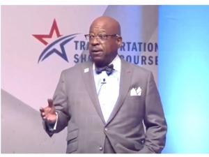 Hon. Greg Winfree giving a talk.