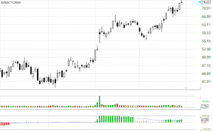 Precision Candlestick Stock Chart Layout