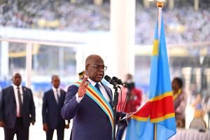 President Félix Antoine Tshisekedi at Swearing-in Ceremony (Image credit: Étoile Patrick Nkusu-Kombwa)