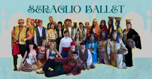 Group of dancers dressed in ethnic attire posing before their performance