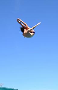 diver in air