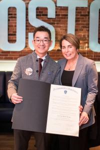 Gary Yu and Governor of Massachusetts Maura Healey