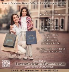 Love to Celebrate Women...Attend The Sweetest Shopping Party at Jane on March 9th at 2pm www.LovetoCelebrateWomen.com