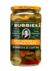 Bubbies Spicy Kosher Dill Pickle Chips