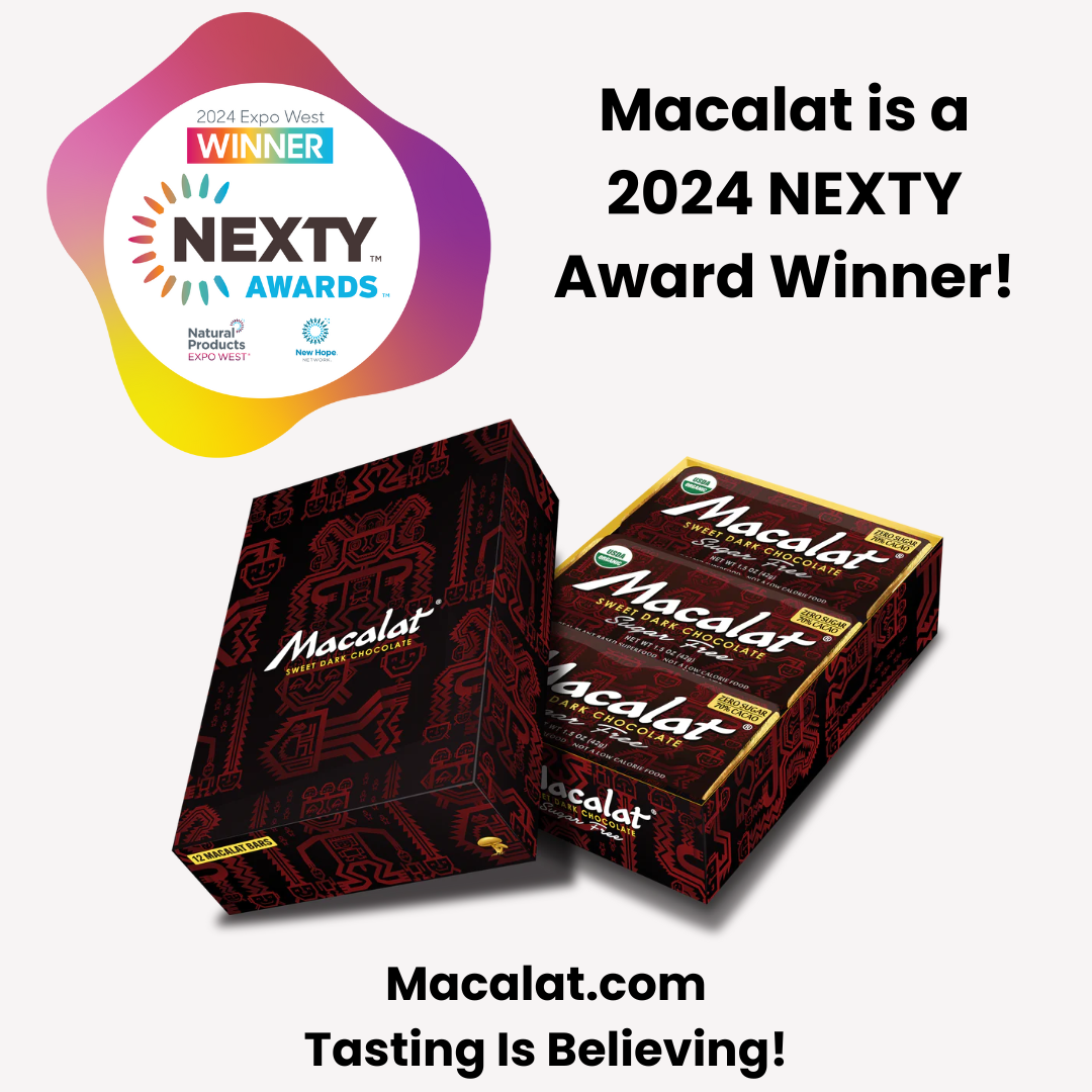 Macalat® Organic Sweet Dark Chocolate Wins 2024 Nexty Award At Natural Products Expo West Food