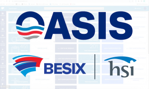 Oasis, BESIX, HSI logos