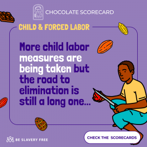 Measures to eradicate child labor from cocoa farms is improving but there is still a long way to go