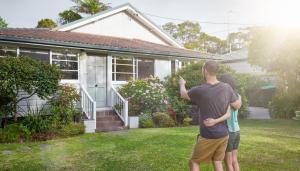 Stock photo of family buying a home in Australia