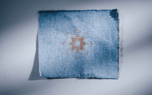 Longer Nano carved denim fabric