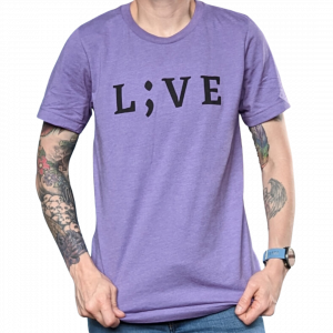 Purple L;VE T-shirt