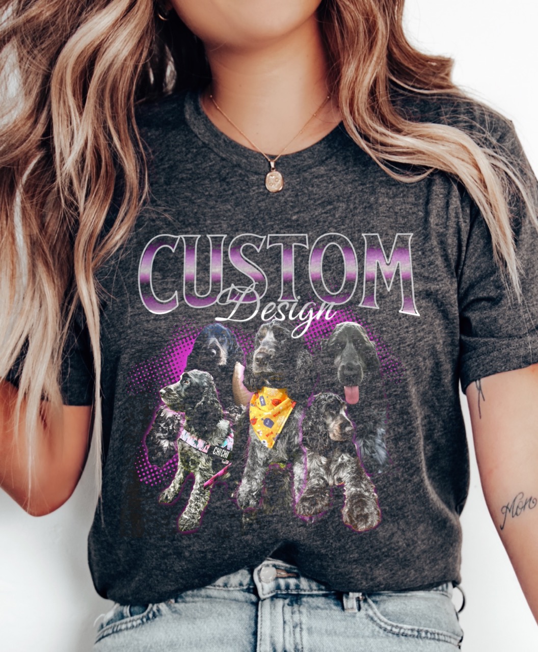 Custom Pet Pawtrait Launches New Custom 90s Bootleg T shirts