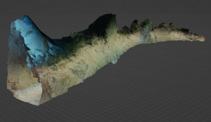 Reconstructed 3D model of the Venus Cave, Poor Knights Islands, New Zealand