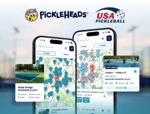 Logos of USA Pickleball and Pickleheads