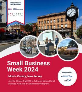  2024 Morris County Small Business Week will be observed April 29 through May 3.