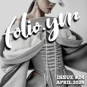Cover of folio.yvr luxury lifestyle magazine with designer Charles Lu fashion