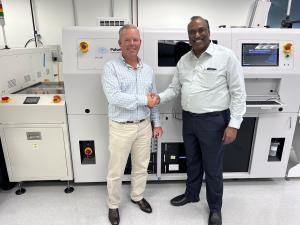Jonathan Gibson, PulseForge CEO and MMC Kishore, CEO of GMS look forward to a successful partnership