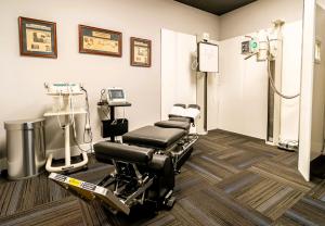 A modern treatment room in the Mandarino Chiropractic facility at 9705 3rd Ave., Brooklyn, N.Y., is equipped with state-of-the-art technologies.