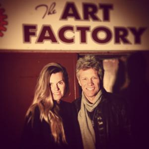 Bon Jovi with Donata at Art Factory Studios