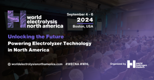 World Electrolysis North America, September 4 - 6, 2024, Boston, USA