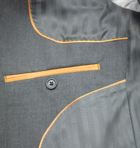 French Faced Lining on suit jacket