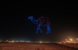 The Camel Light Pattern, Cyberdrone Show in Tabuk, Saudi Arabia