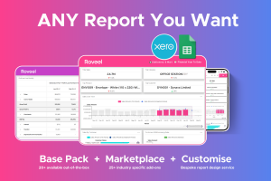 Roveel dashboards and reports for Xero