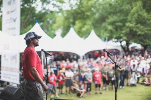 Photo of Stephen Holley co-founder, president, and CEO of Carry The Load and Veteran U.S. Navy SEAL.