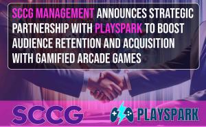 SCCG Management Announces Strategic Partnership with PlaySpark to Enhance Audience Retention and Acquisition through Gamified White-Labeled Arcade Games