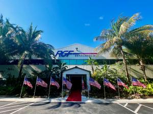 RGF Entrance with Flags