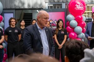 NZ PM Christopher Luxon Visits Skill Samurai Auckland for Opening Celebration