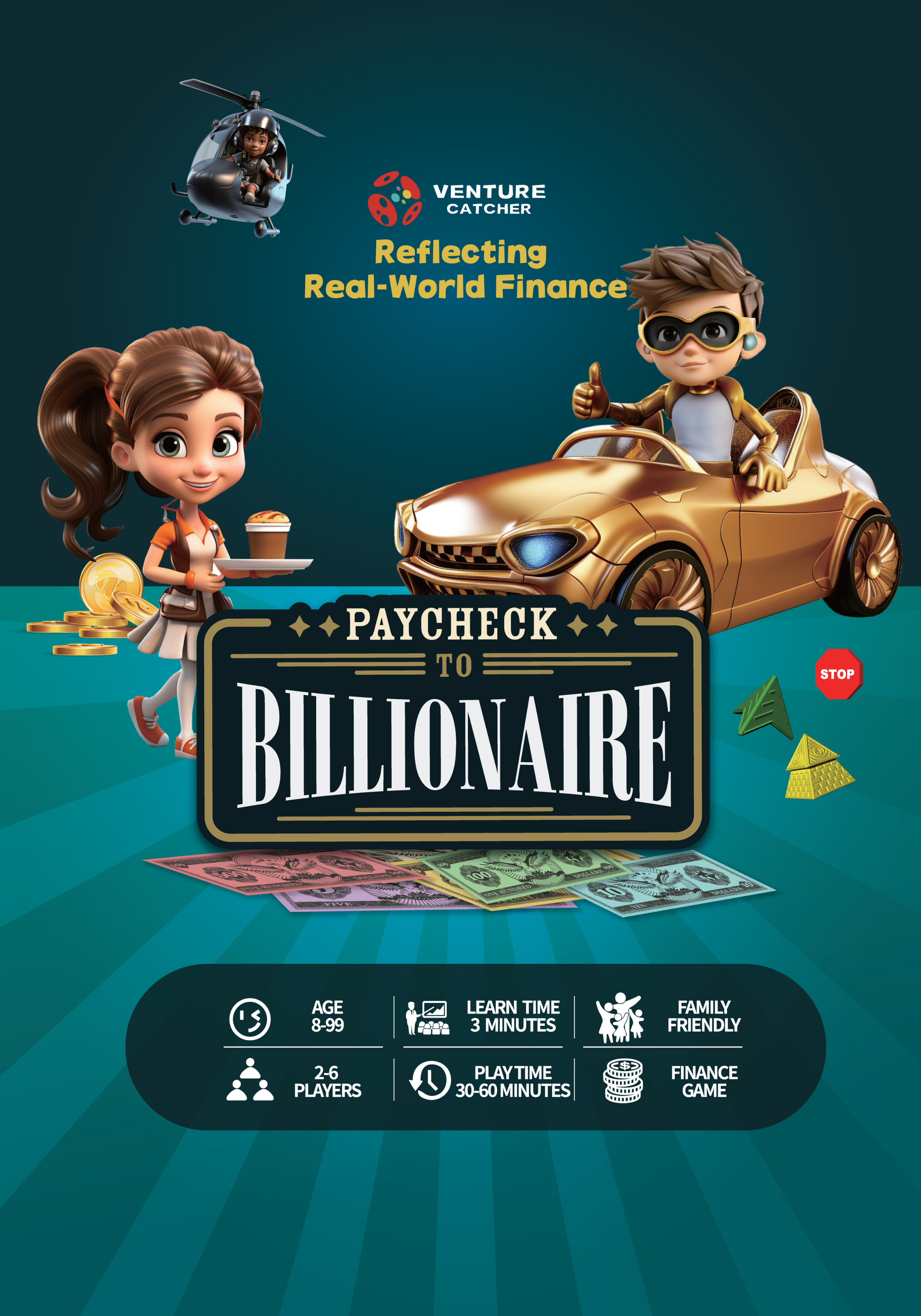 Paycheck to Billionaire Elevates Family Game Nights with a Fresh Approach  to Financial Board Games