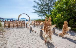 Florida beach wedding Moongate arch