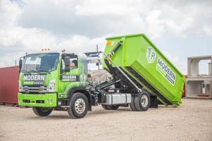 Modern Dumpster Rental Trucks