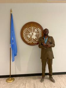 Nana Osei Bonsu, delivers a powerful speech at the United Nations